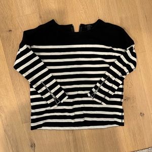 J. Crew thick zippered top